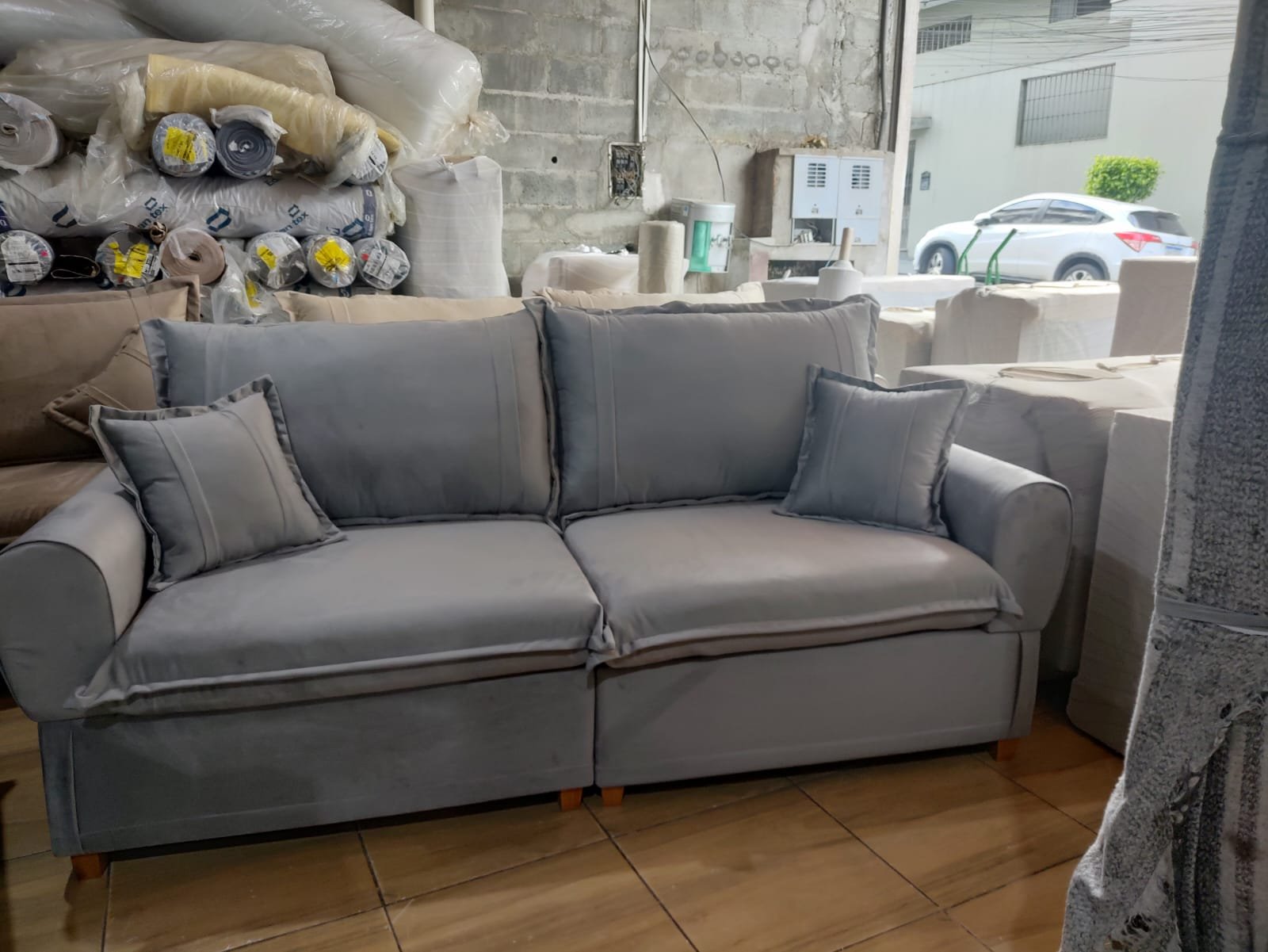 Sofá real produzido pela Ander Decor